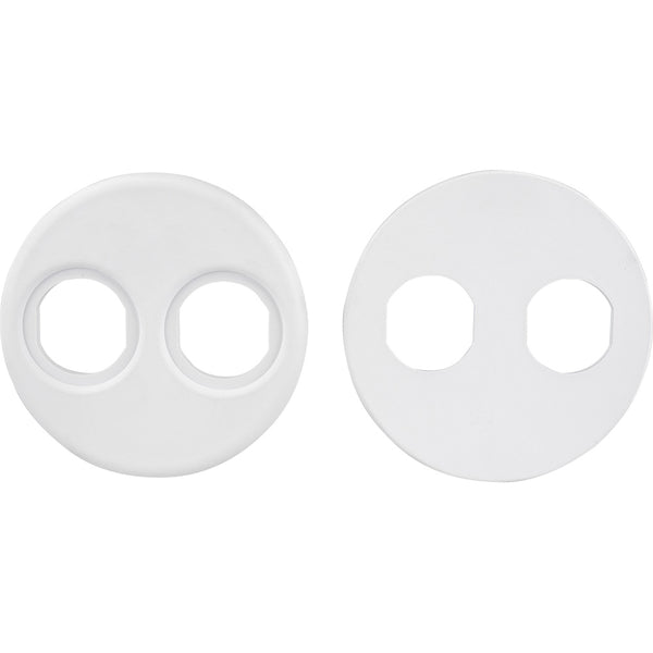 Sea-Dog 4" Gauge Power Socket Adapter Mounting Plate - White [426104-1]