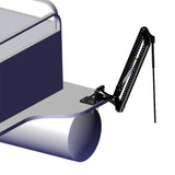 Power-Pole Deck Mount - 0" Setback - 6" Rise - Black [PKB-D-0-4-U-BK]