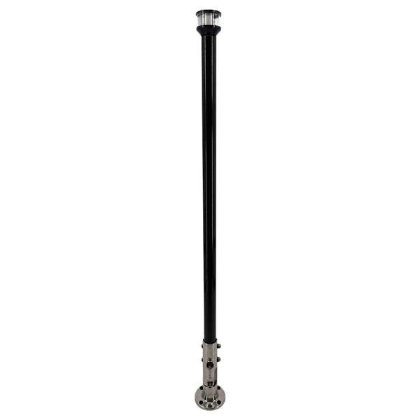 Seaview 36" Manually Folding Light Post w/316 Stainless Steel Base  LTBLED12C5 Navigation Light - Black [SVMHB136LEDSSB]