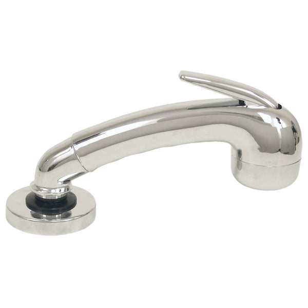 Scandvik Chrome Euro Sprayer w/6' Black Nylon Hose [14041]