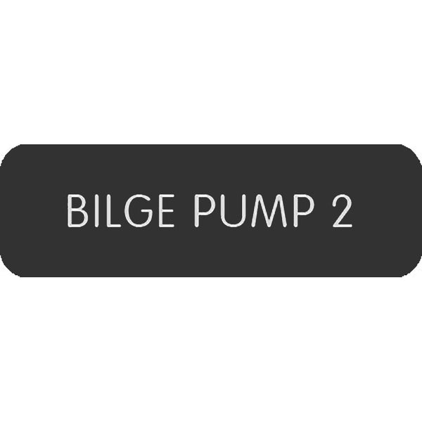 Blue Sea Large Format Label - "Bilge Pump 2" [8063-0062]