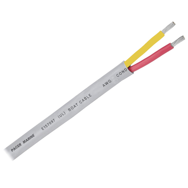 Pacer 12/2 AWG Safety Duplex Cable - Flat Cable - Red/Yellow - Sold By The Foot [W12/2RYW-FT]